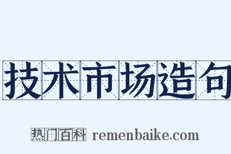 技术市场造句是什么意思的图片